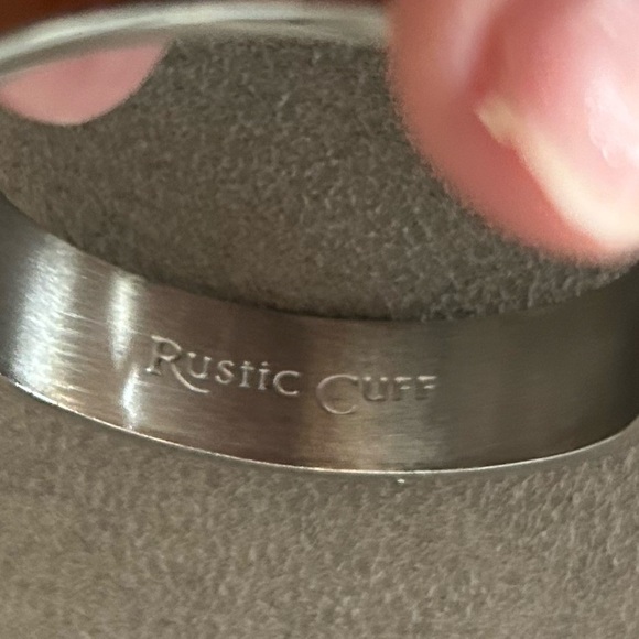 Rustic Cuff silver and brown cuff bracelet NWOT - Picture 6 of 8